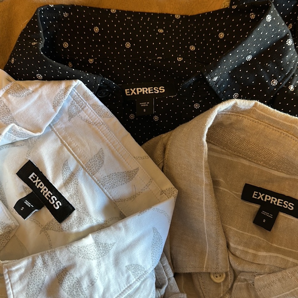 Express men’s button down bundle - size small - Picture 2 of 3